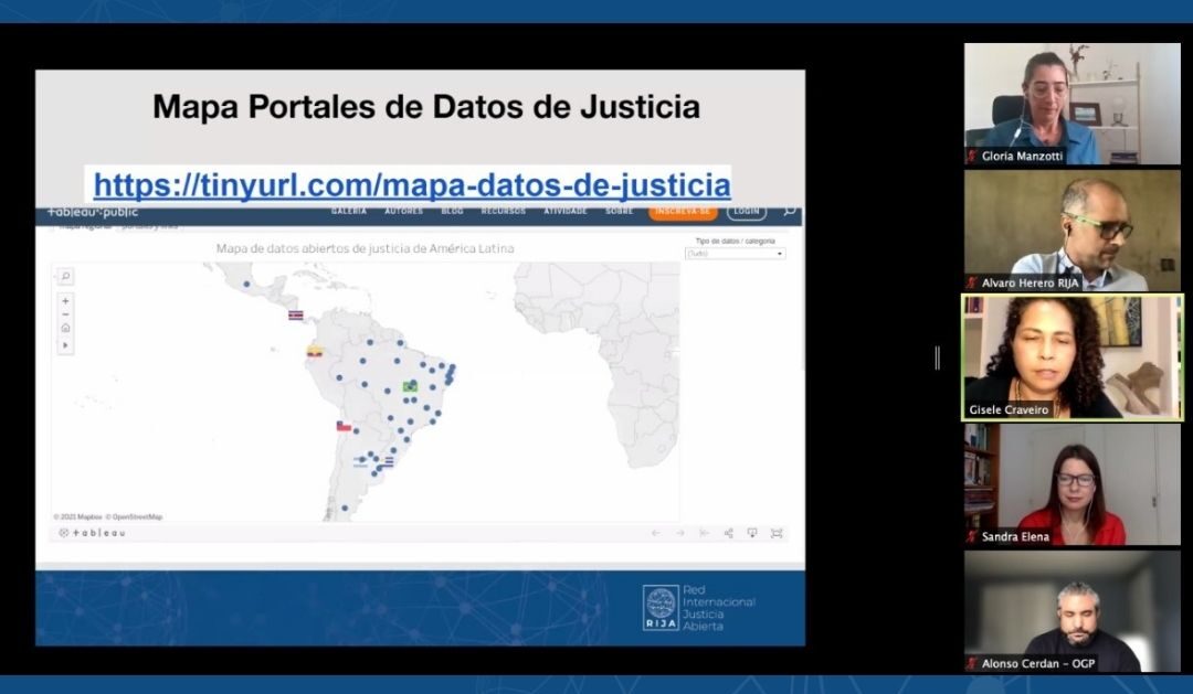 Mapa de Portales de Datos de Justicia