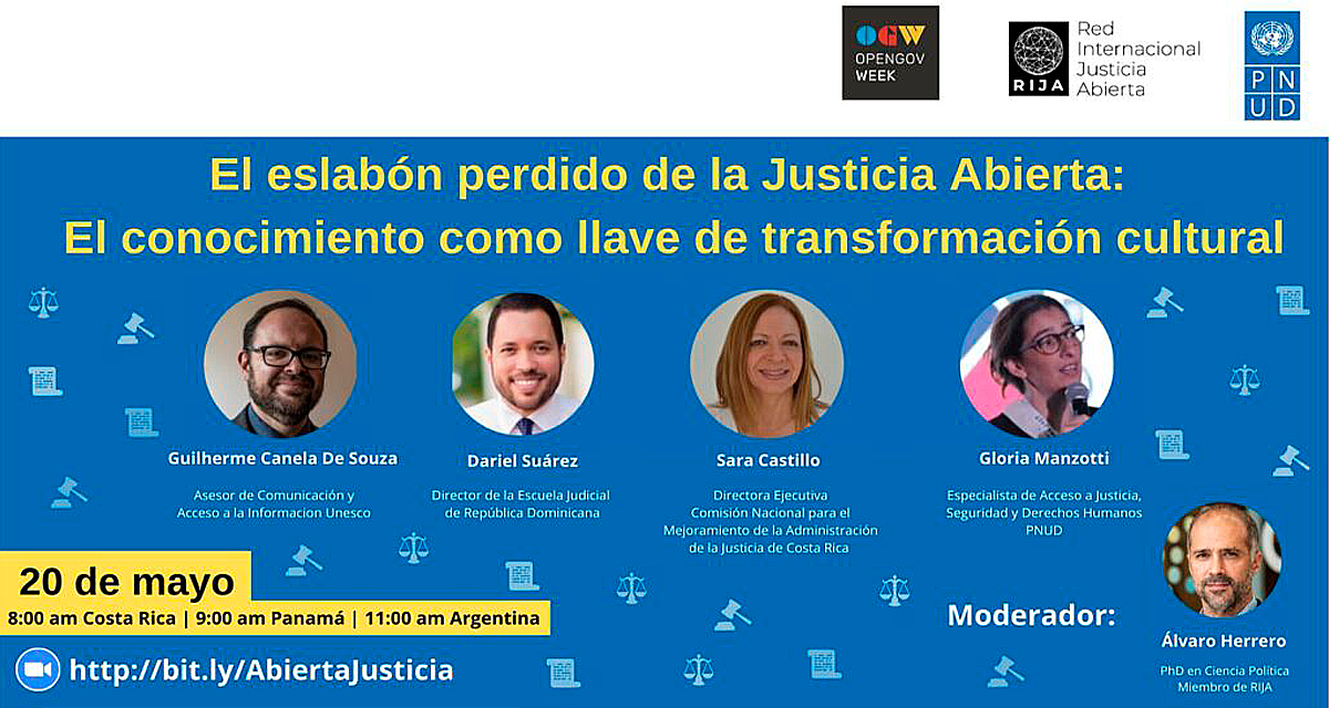 Webinario sobre Capacitación en Justicia Abierta