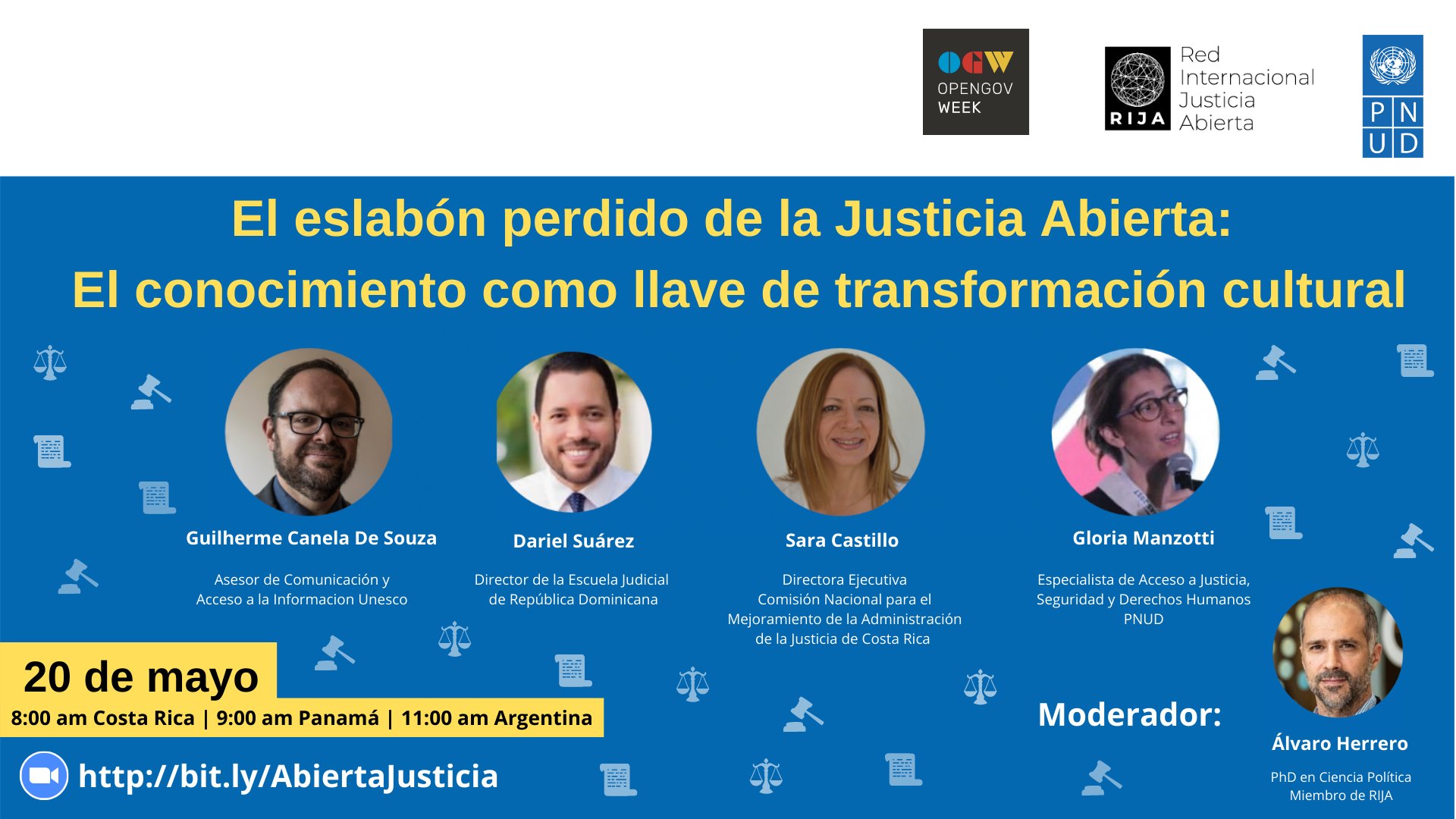 Webinario sobre Capacitación en Justicia Abierta