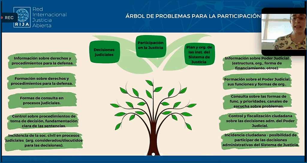 Webinario: Herramientas para la participación ciudadana y una Justicia Abierta.