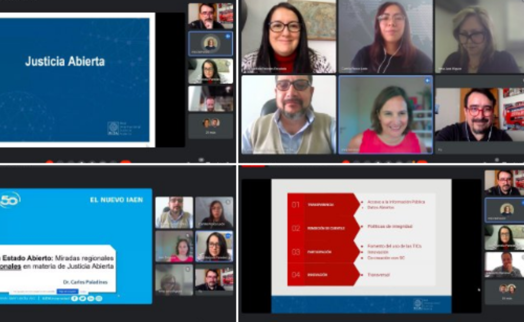 Masterclass en Estado Abierto: Miradas regionales y nacionales en materia de Justicia Abierta