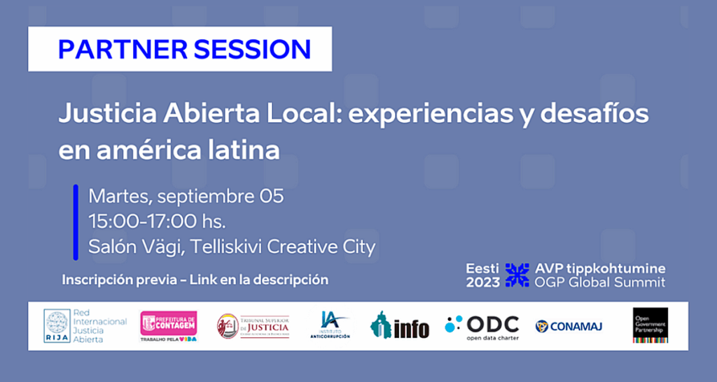 Sesión especial sobre Justicia Abierta Local en la Cumbre OGP de Estonia