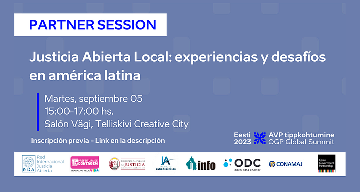 Sesión especial sobre Justicia Abierta Local en la Cumbre OGP de Estonia