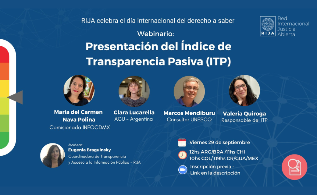 Índice de Transparencia Pasiva: resultados 2022