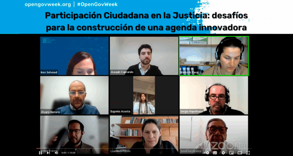 Webinario «Participación ciudadana en la Justicia»