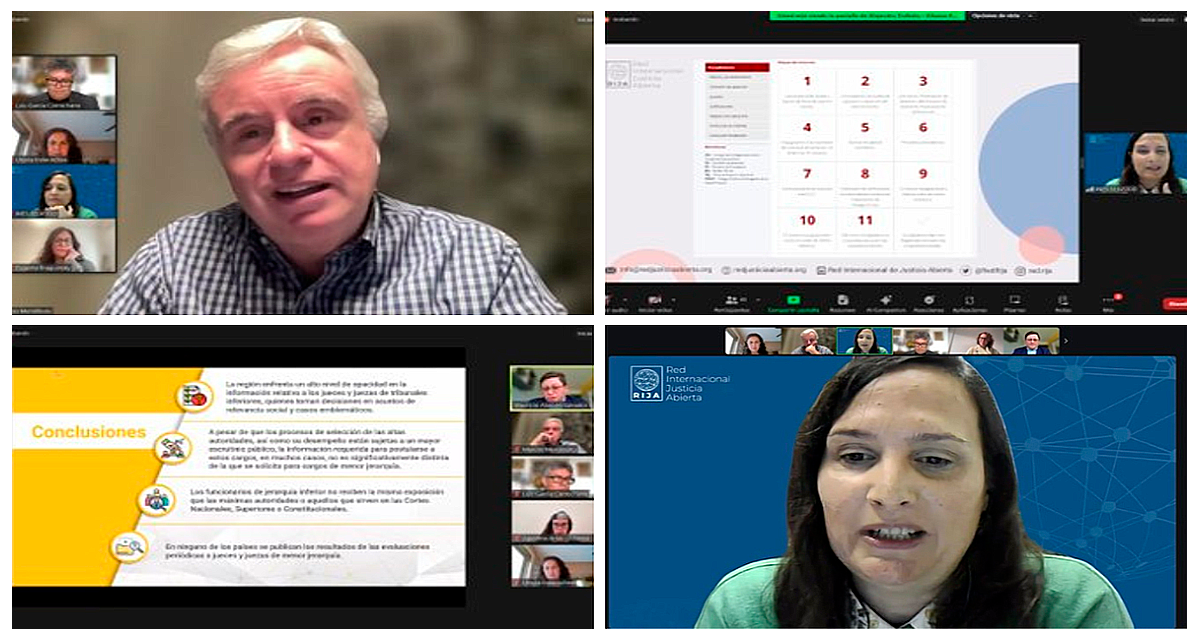 RIJA en webinario sobre opacidad judicial organizado por la Alianza Regional