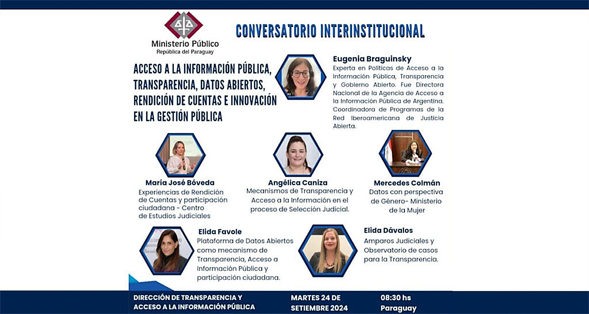 Seleccionar Conversatorio Interinstitucional Ministerio Público de Paraguay Conversatorio Interinstitucional Ministerio Público de Paraguay